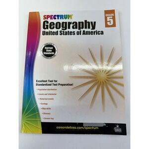 Spectrum Geography United States of America Grade 5‎ Work Book Clean No Writing
